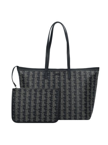 Lacoste Monogram Zely Shopper Tasche 37 cm in mono noir beige