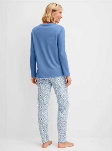 Calida Pyjama in riviera blue