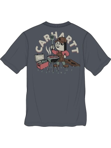 CARHARTT T-Shirt "Irvine Relaxed Grill T-Shirt" in Blau