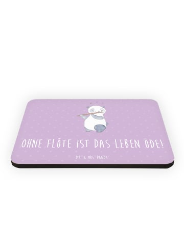 Mr. & Mrs. Panda Magnet Flöte Leben mit Spruch in Lavendeltraum