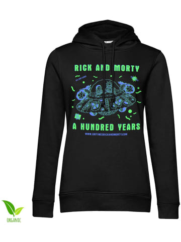 Rick and Morty Hoodie in Schwarz