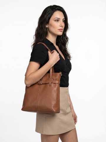 Cluty Shopper in cognac
