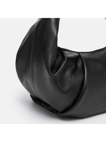 Les Visionnaires Greta Essential Schultertasche Leder 43 cm in black