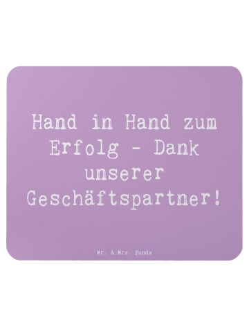 Mr. & Mrs. Panda Mauspad Spruch Erfolg Geschäftspartner mit Spruch in Lavendeltraum