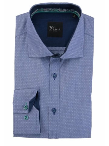 Katt Langarm FreizeitHemd für Herren in blau