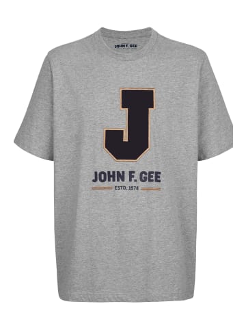 John F. Gee Kurzarm T-Shirt in grau