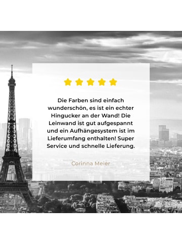 MuchoWow Leinwand bilder Eiffelturm (BxH)