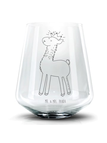 Mr. & Mrs. Panda Whiskeyglas Lama König ohne Spruch in Transparent