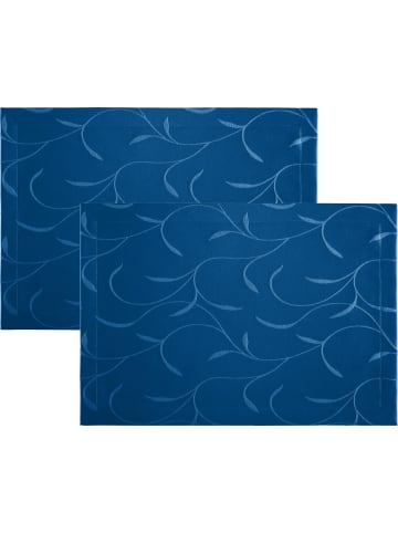 Erwin Müller Jacquard Tischset 2er-Pack Remscheid in blau