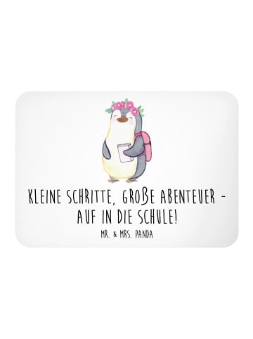 Mr. & Mrs. Panda Magnet Schulanfang Abenteuer mit Spruch in Weiß