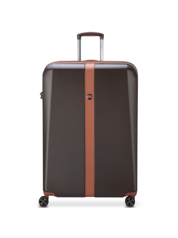 Delsey Promenade Hard 2.0 4 Rollen Trolley 82 cm mit Dehnfalte in schokolade