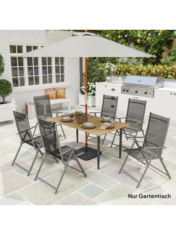 Outsunny Gartentisch,150L x 90B x 73H cm,Braun