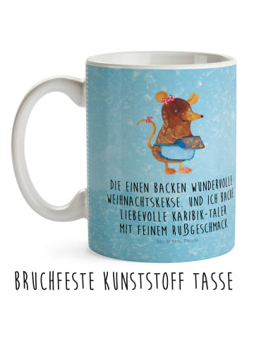 Mr. & Mrs. Panda Plastikbecher Maus Kekse mit Spruch in Eisblau