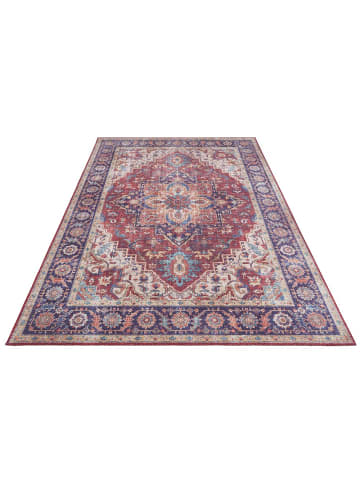 Vintage Teppich Anthea in Pflaumenrot