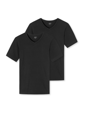 Schiesser V-Shirt Uncover in Schwarz