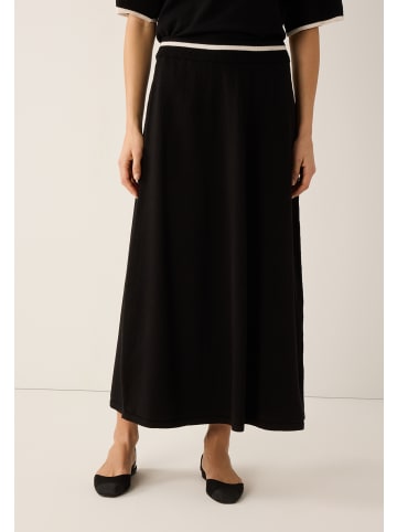 More & More glockig weiter Maxi-Schlupf-Strickrock in black