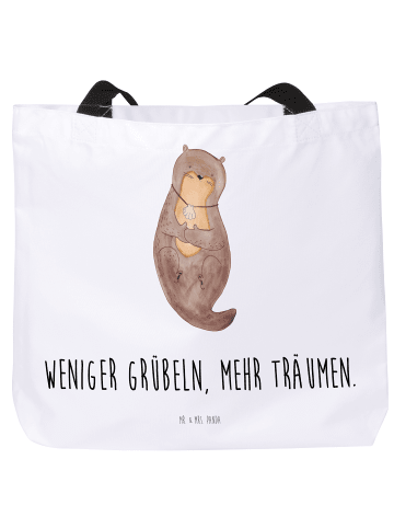 Mr. & Mrs. Panda Shopper Damen Otter Muschel mit Spruch in Weiß