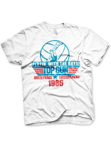 TOP GUN T-Shirt "Volleyball Tournament Big Tall T-Shirt" in Weiß
