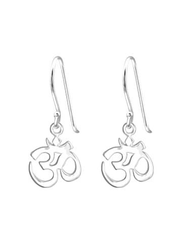 Alexander York Ohrringe Om YOGA SYMBOL in 925 Sterling Silber, 2-tlg. in silber