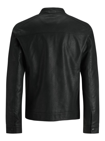 Jack & Jones Kunstlederjacke in Black