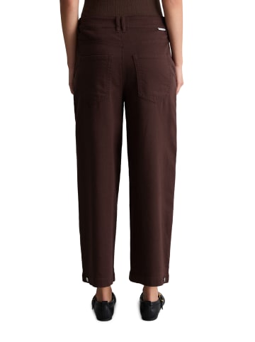 Marc O'Polo DENIM Barrel Pants cropped in Burnt Aubergine