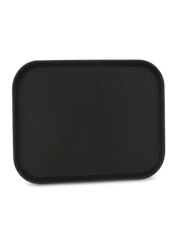 relaxdays 2 x Serviertablett in Schwarz - (B)41 x (T)30 cm