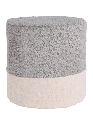 Home&Styling Collection Gepolsterter Pouf in grau