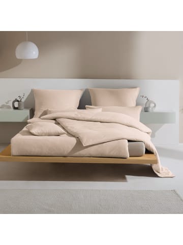 Erwin Müller Mako-Single-Jersey Kuschelkissenbezug Ansbach in beige