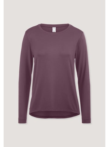 Hessnatur Langarm Schlafshirt Regular in brombeere