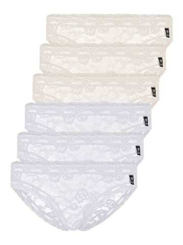 Like It 6er Pack Minislip in ivory-weiss