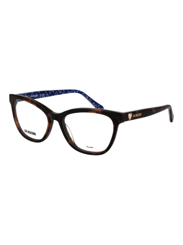 Love Moschino Damen Optische Fassungen Katzenauge Braun