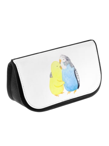Mr. & Mrs. Panda Beauty Bag Wellensittich Liebe ohne Spruch in Weiß