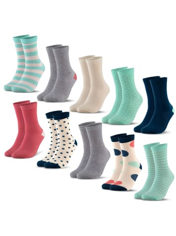 Occulto 10er Pack farbige Kindersocken Estilo in Mint