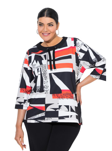 Ulla Popken Sweatshirt in schwarz