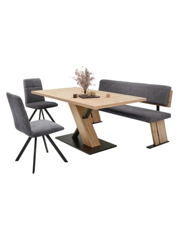 58 aufm Kessel ESSGRUPPE Modern Dolorita 2 für 5 Personen Dekor Artisan Eiche/Grau