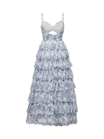 HEY KYLA Kleid in weiß blau - 0001