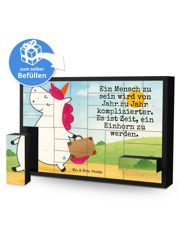 Mr. & Mrs. Panda Weihnachtskalender Einhorn Koffer Design mit Sp... in Weiß