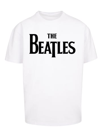 F4NT4STIC T-Shirt The Beatles Band Drop T Logo Black in weiß