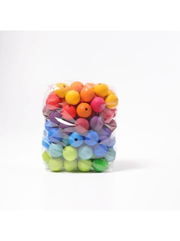 Grimm's 96 Große Holzperlen ab 1 Jahr in bunt