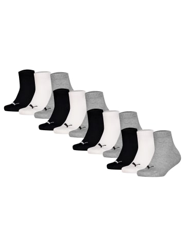 Puma Socken 12er Pack in Schwarz/Weiß/Grau