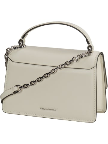 Karl Lagerfeld Handtasche K/Ikonik 2.0 Leather Crossbody Lock in Off White