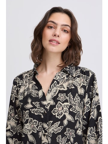 Fransa Langarm - Hemd FRARIANA Relaxed fit in Black aop SO25 01A
