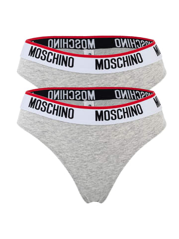 Moschino Slip 2er Pack in Grau