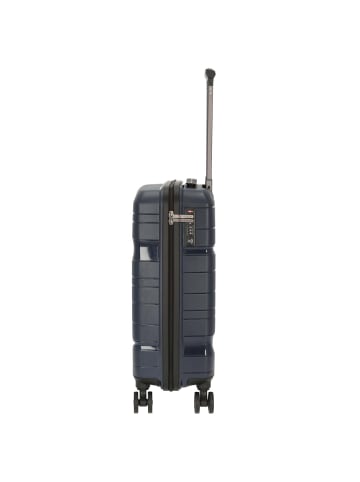 Check.In Memphis - 4-Rollen-Kabinentrolley 55 cm (blau) in blau