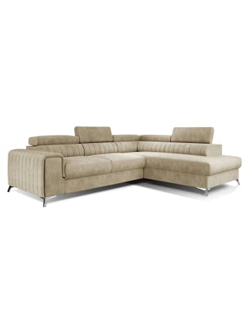MF Design Lauryn Recamiere Rechts in Beige -  (L) 205 x (B) 278 x (H) 92 cm