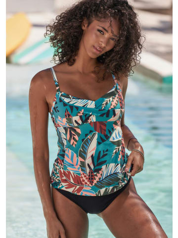 Buffalo Bügel-Tankini-Top in aqua bedruckt