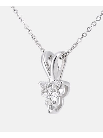 Diamant L'éternel Halskette mit Anhänger aus 375 Weißgold mit Diamant Stern