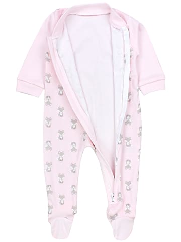 TupTam Baby Unisex Schlafstrampler mit Fuß 3er Pack in rosa