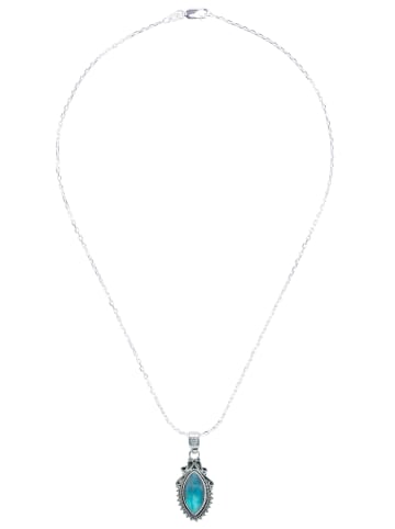 mantraroma 925er Silber - Ketten (L) 15 x (B) 34 mm mit Labradorit