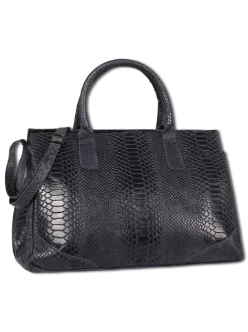 Toscanto Toscanto Henkeltasche Leder dunkelblau ca. 40cm